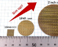 The successful fabrication of GaN-HEMTs on 2-inch polycrystalline diamond substrates will help increase the capacity of core telecommunications equipment and reduce power consumption.