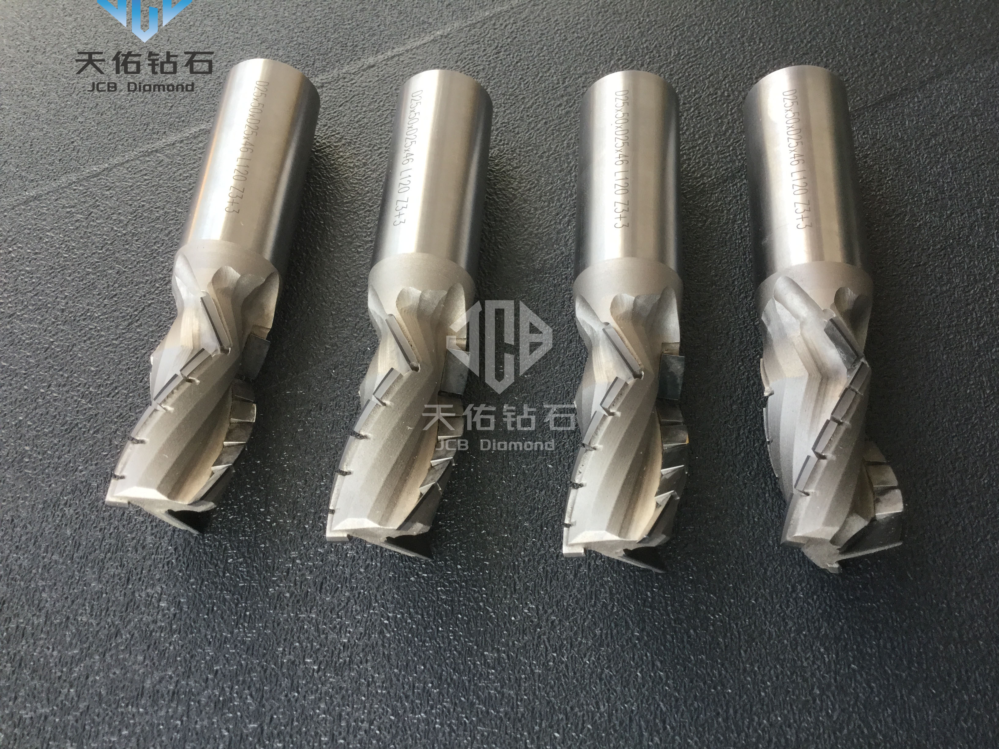 PCD spiral router bit  Z3+3