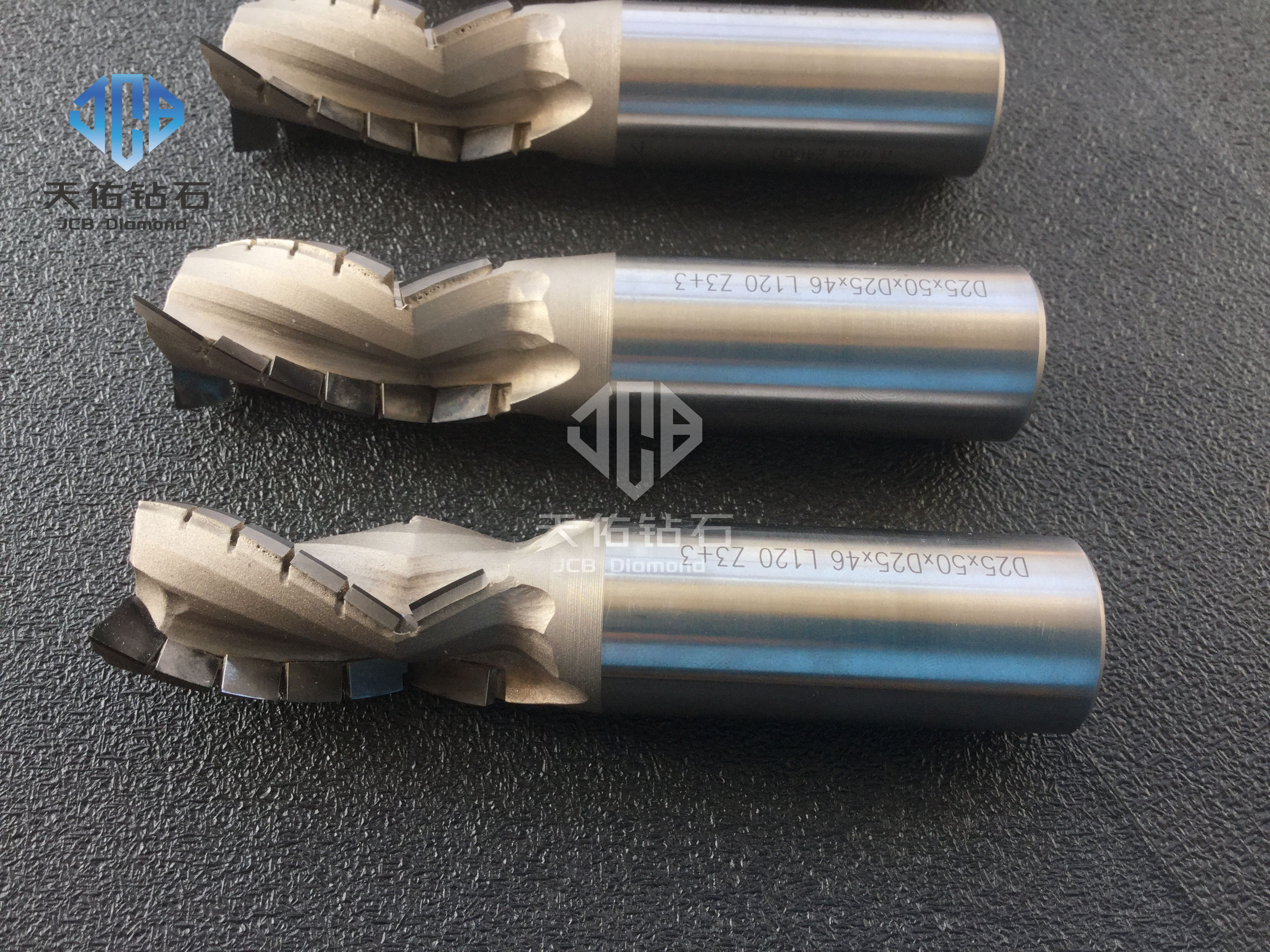 PCD spiral router bit  Z3+3