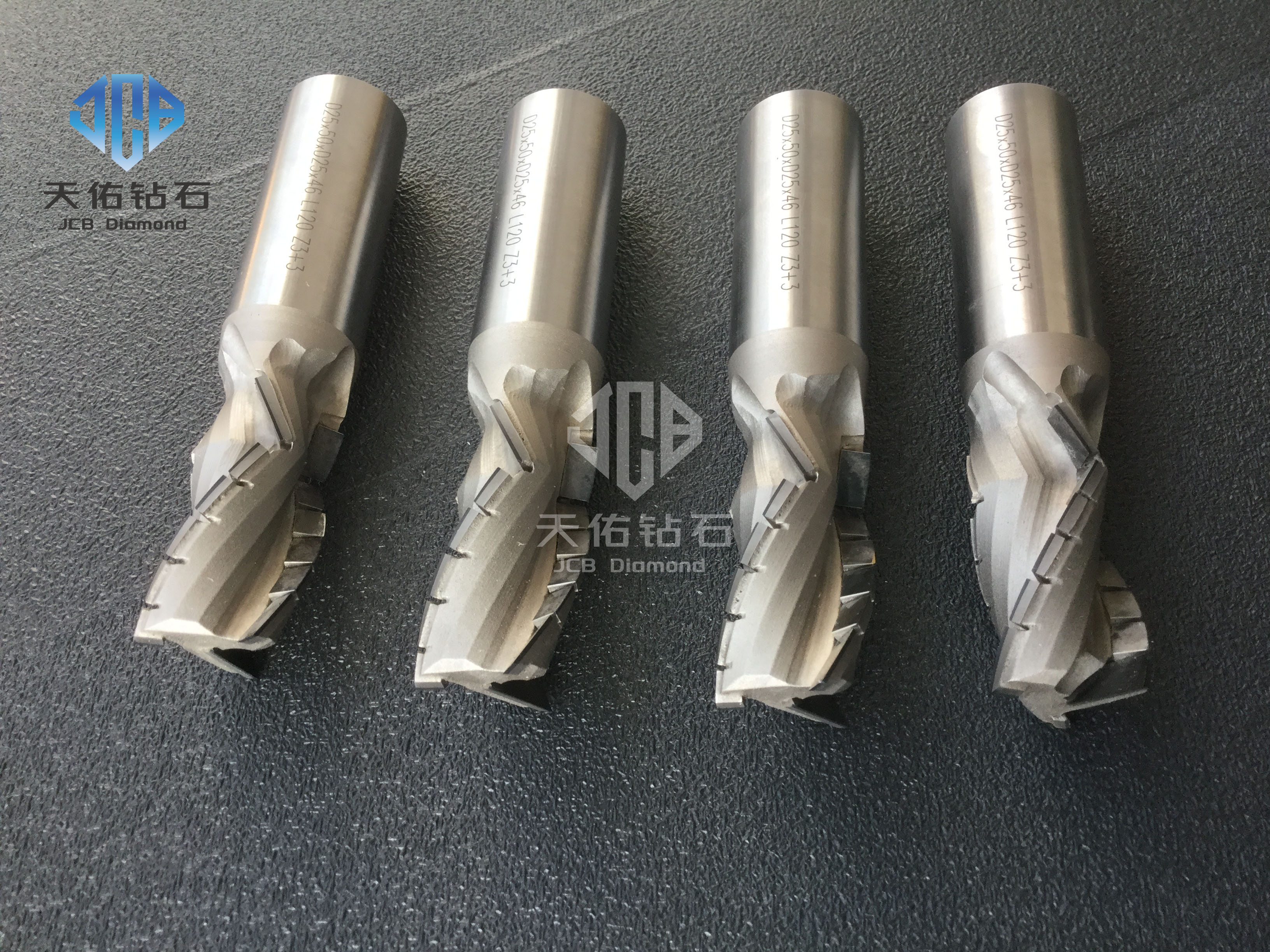 PCD spiral router bit  Z3+3
