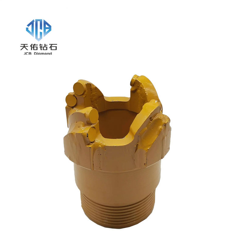 5 sets of drill bits for coal and rock mining with a ribbed core.