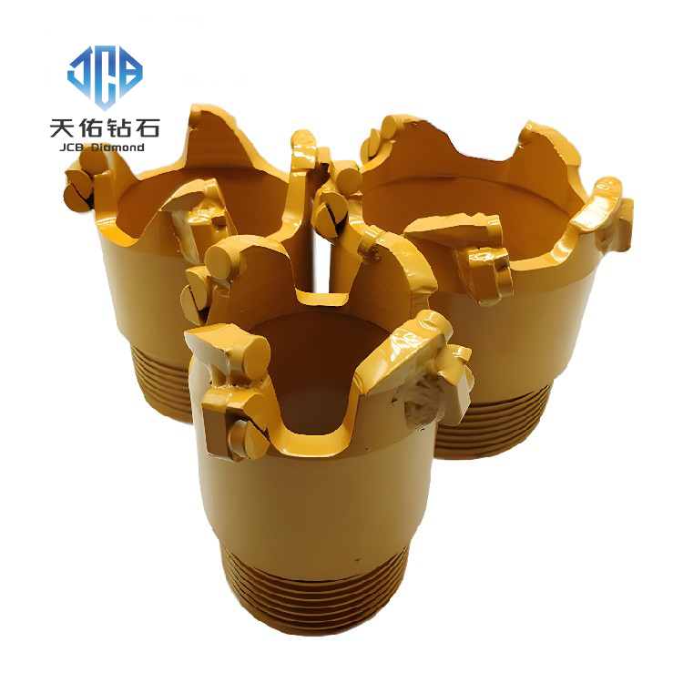 JCB PDC diamond core bit for fast drilling of red sandstone.