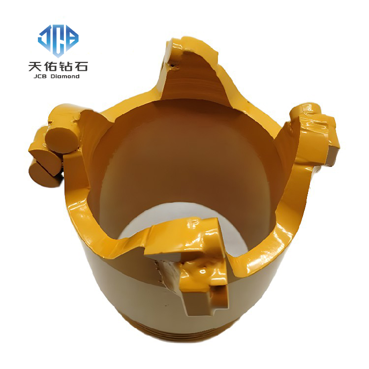 JCB PDC diamond core bit for fast drilling of red sandstone.