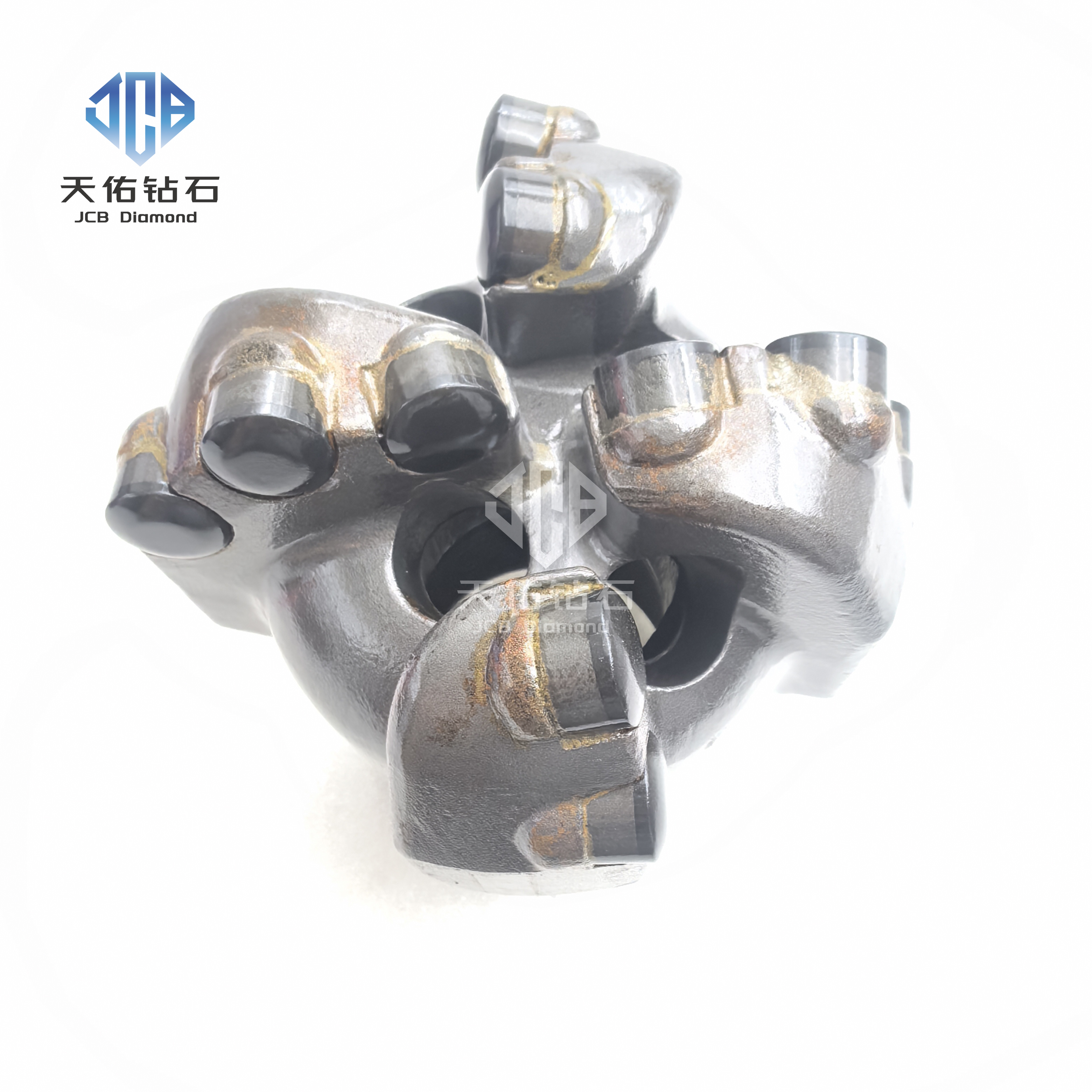 PDC drill bit with curved blades