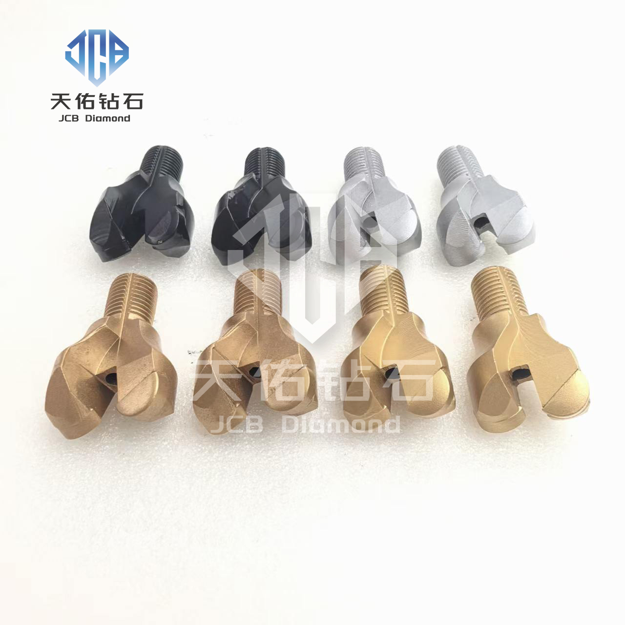 Two-blade PDC anchor drill bit