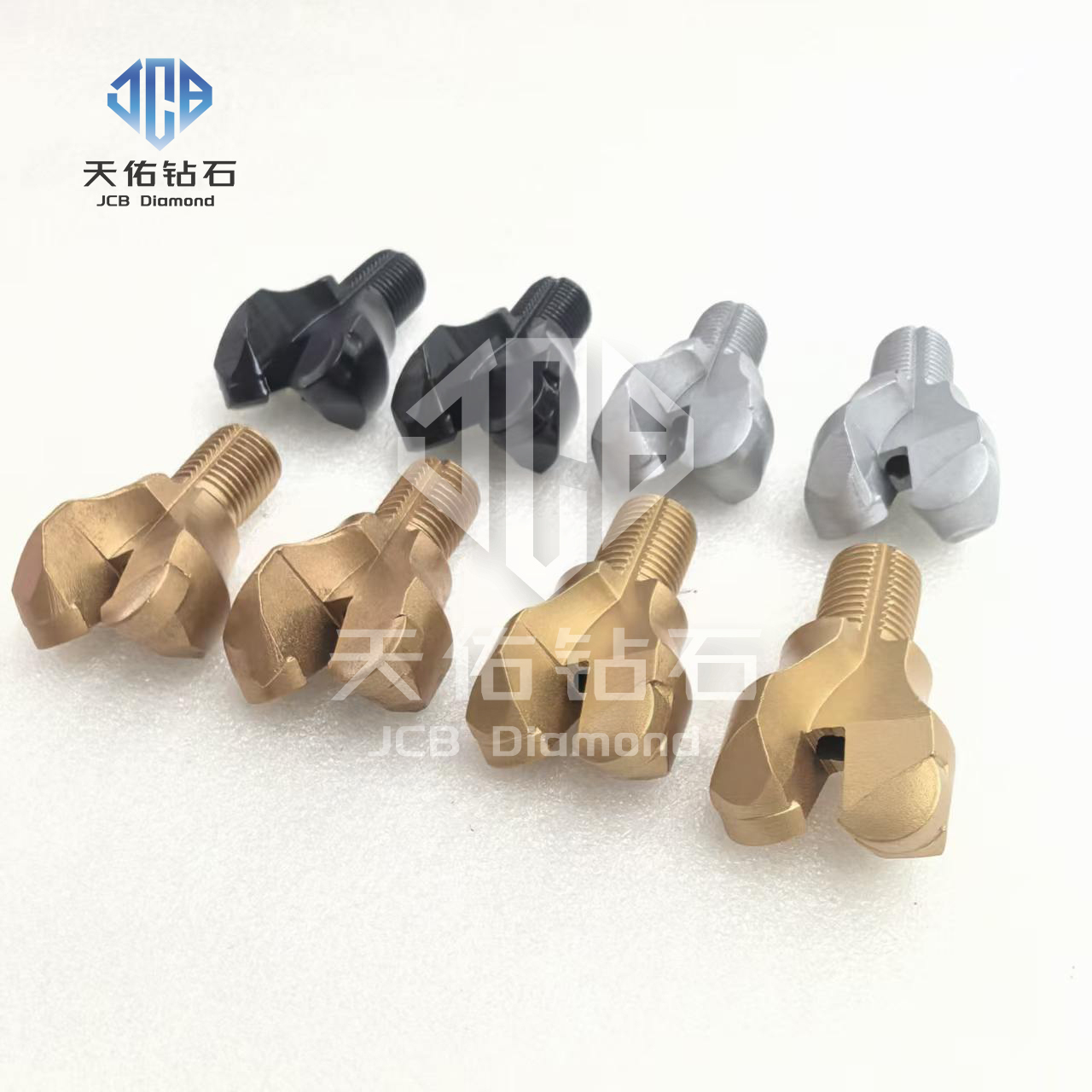 Two-blade PDC anchor drill bit