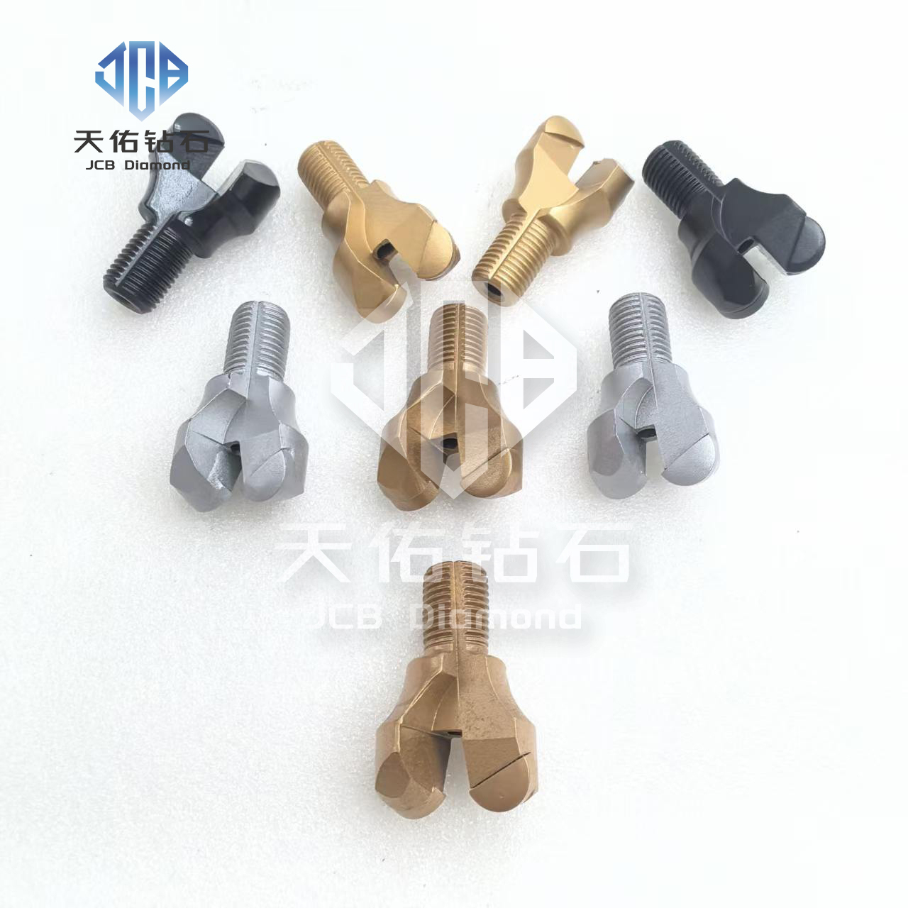Two-blade PDC anchor drill bit