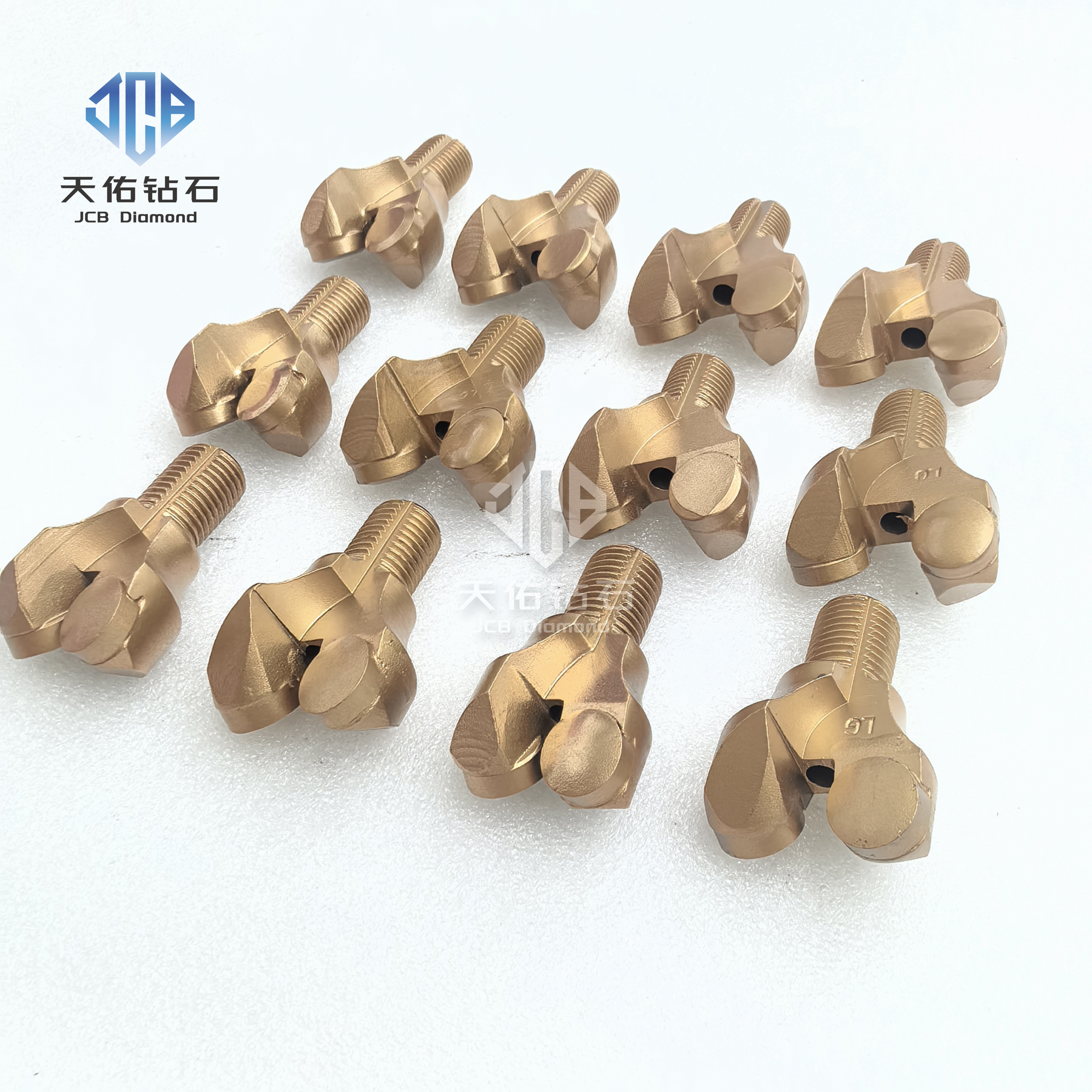 Two-blade PDC anchor drill bit